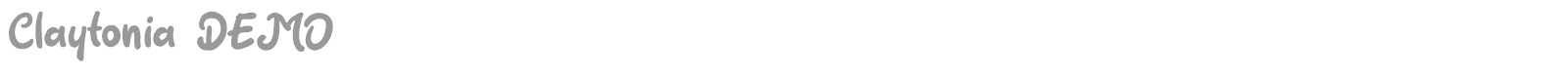 Claytonia font preview